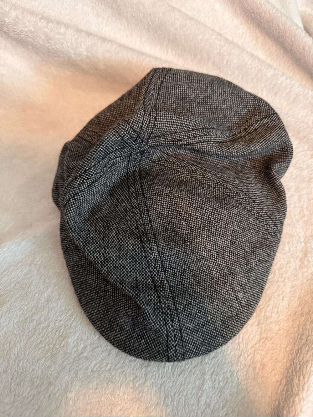 Gray Tweed Newsboy Cap